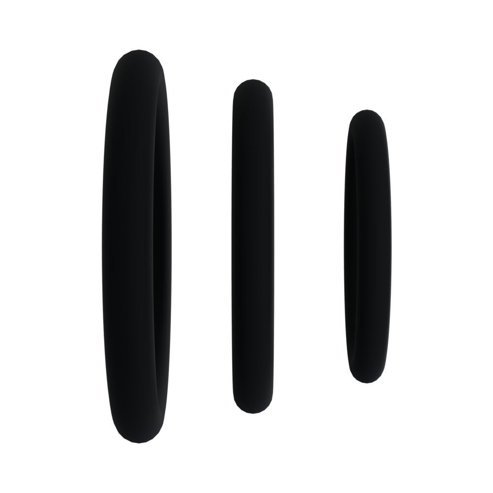 Rock Solid Black Gasket Silicone 3pc Set (.75in,1in,1.25in) - Image 3