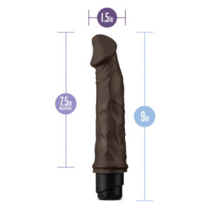 Dr. Skin Cock Vibe 6 Realistic 8.75 in. Vibrating Dildo Brown - Image 7