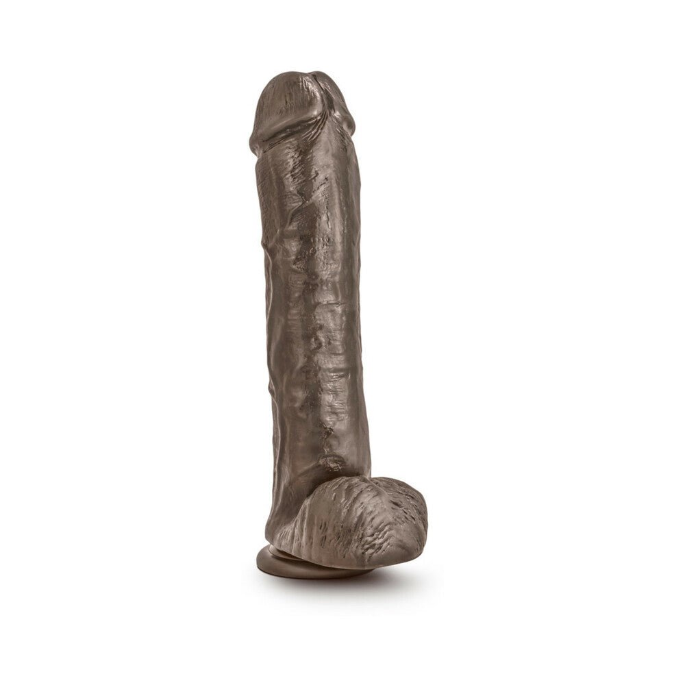 Dr. Skin Mr. Savage Realistic 11.5 in. Dildo with Balls Brown - Image 3