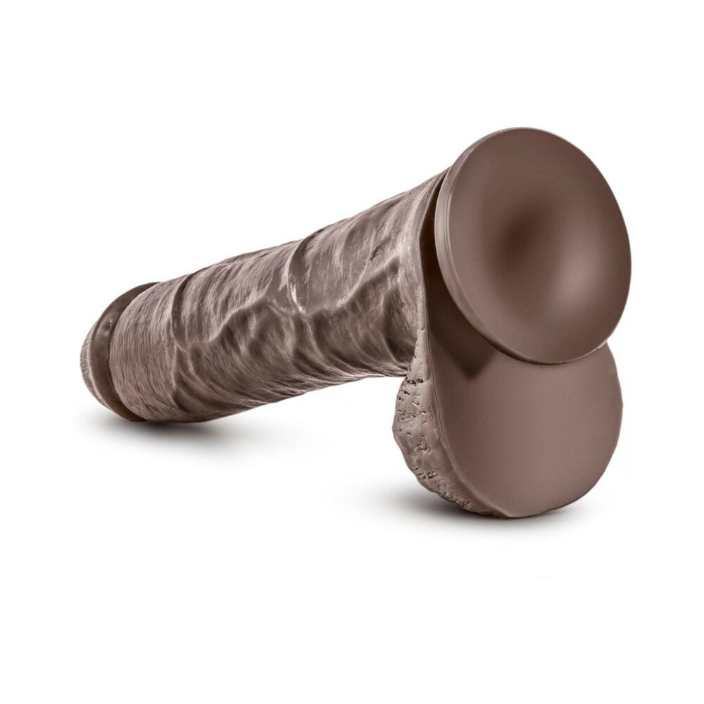 Dr. Skin Mr. Savage Realistic 11.5 in. Dildo with Balls Brown - Image 5