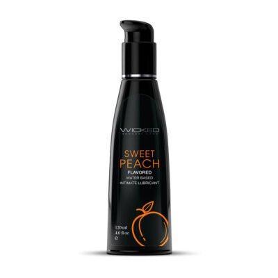 Wicked Aqua Sweet Peach Water-Based Lubricant 4 oz.