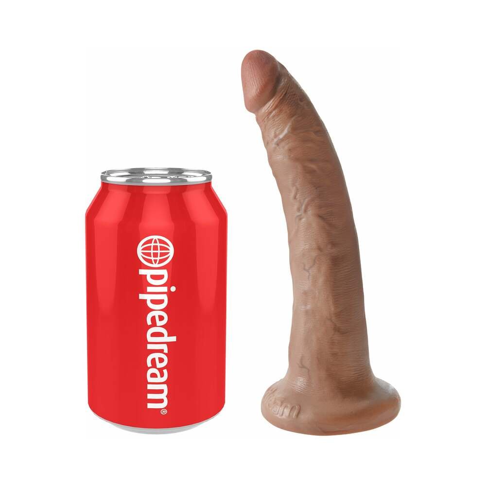 King Cock 7 in. Cock Realistic Dildo With Suction Cup Tan - Image 5