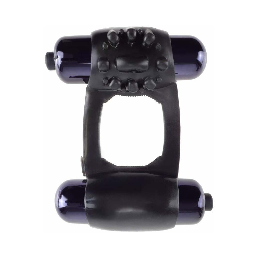 Fantasy C-Ringz Duo-Vibrating Super Ring With Dual Bullets Black - Image 2