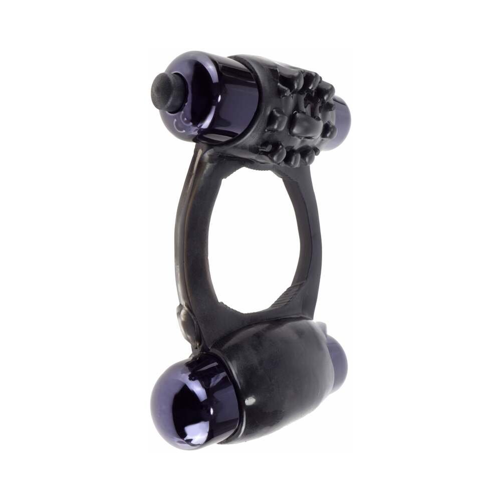 Fantasy C-Ringz Duo-Vibrating Super Ring With Dual Bullets Black - Image 3