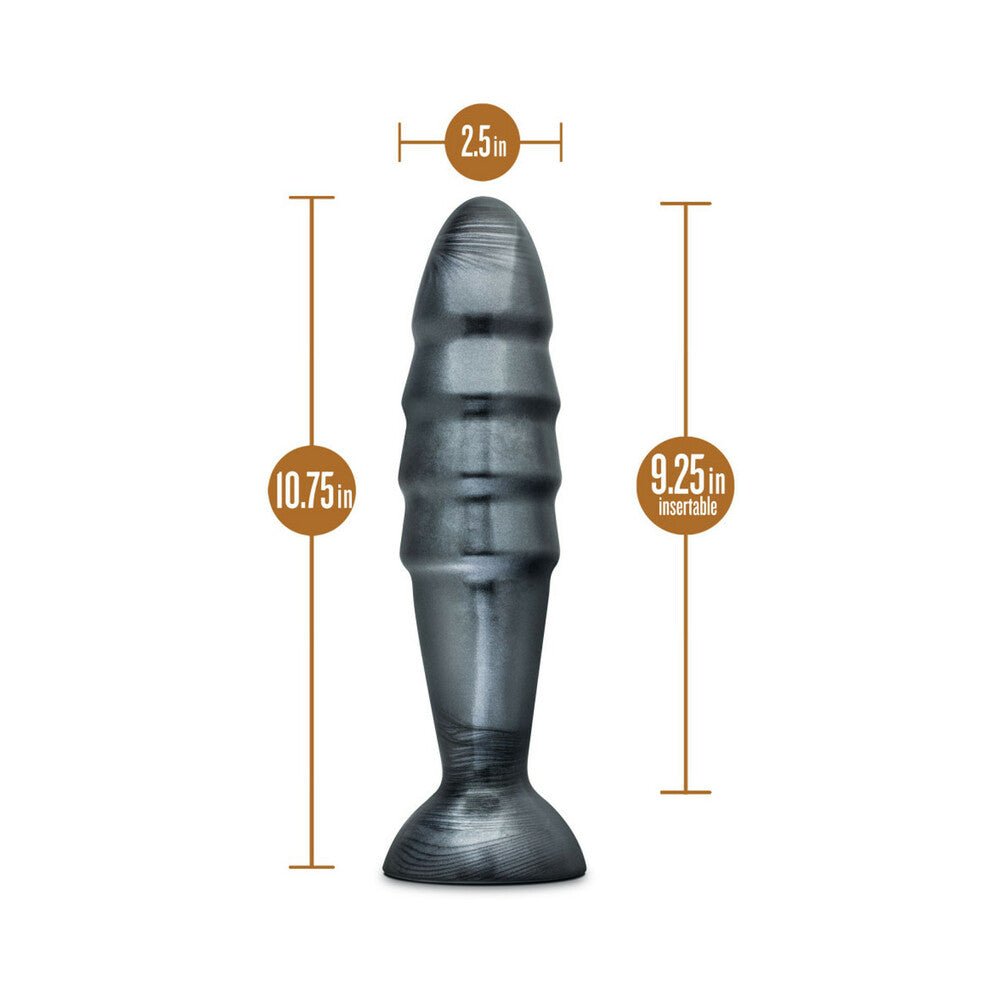 Jet Destructor 10.75 in. Anal Plug Carbon Metallic Black - Image 4
