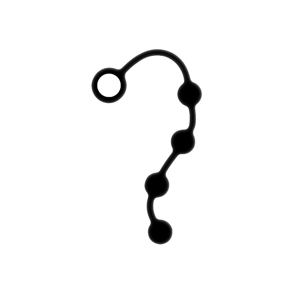 Nexus EXCITE Silicone Anal Beads Small Black - Image 2
