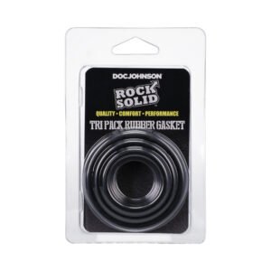 Rock Solid Tri-Pack Rubber Gasket (1.25in, 1.5in, 2in) Black