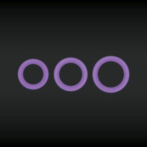 Firefly Halo Cock Ring Medium Purple - Image 3