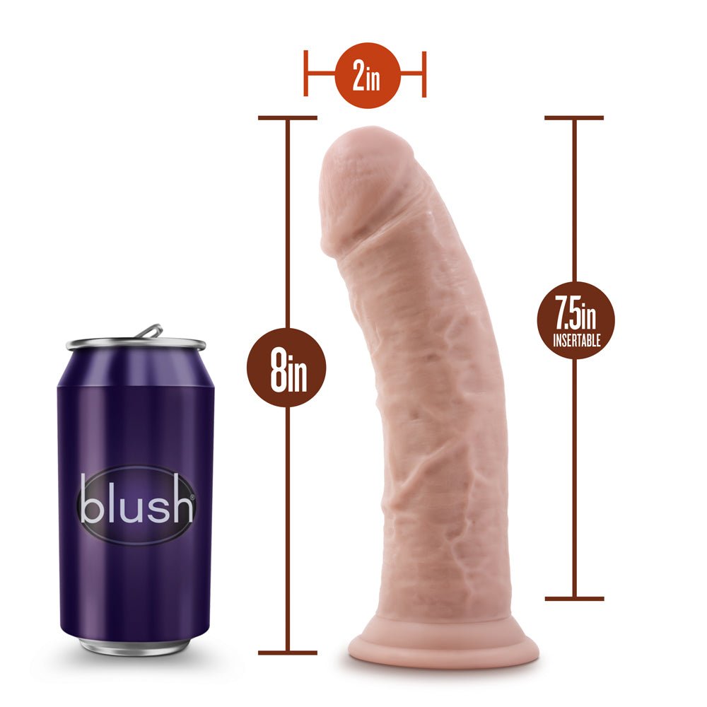Dr. Skin Realistic 8 in. Dildo Beige - Image 6