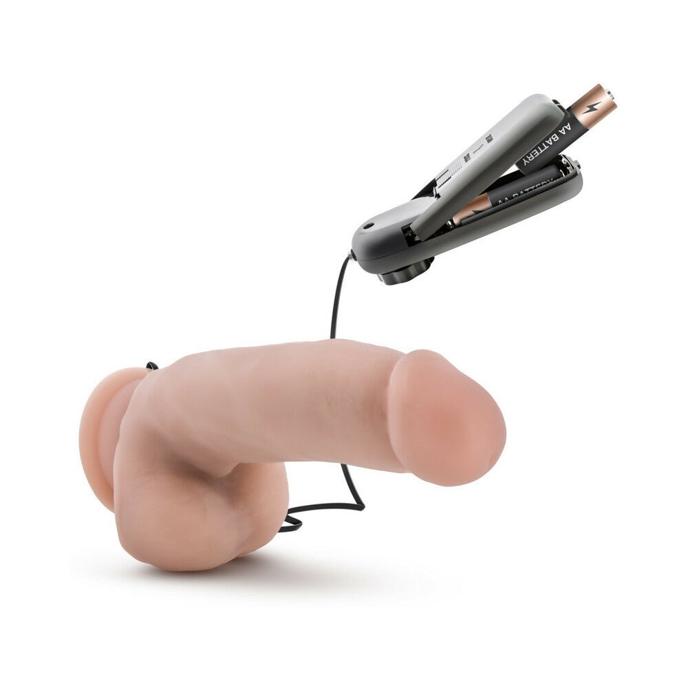 Loverboy The Quarterback 7 in. Vibrating Dildo with Balls Beige - Image 7