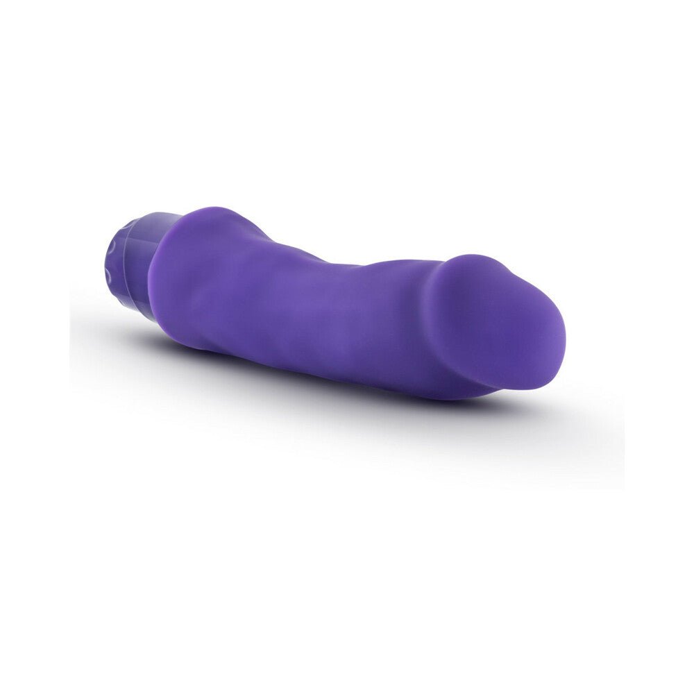 Luxe Marco 7.75 in. Silicone Vibrating Dildo Purple - Image 4