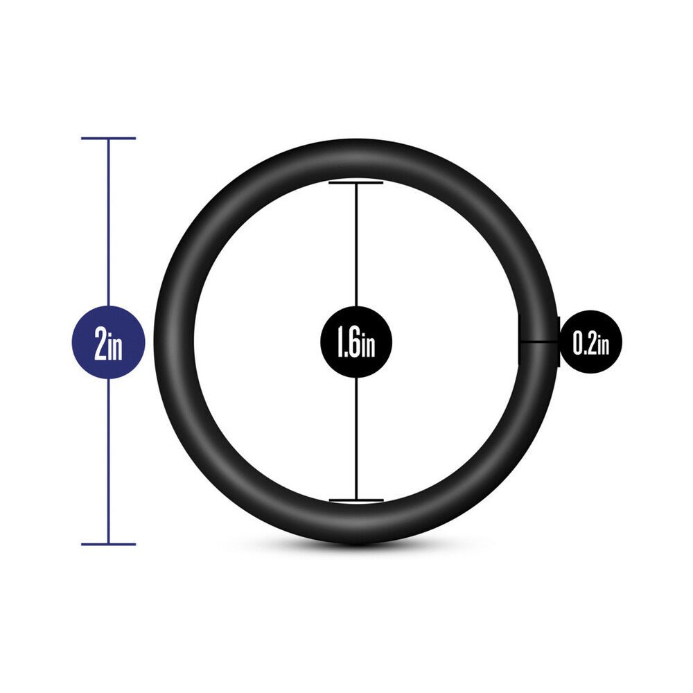 Performance VS3 Pure Premium Silicone Cockrings 3-Pack Large Black - Image 8