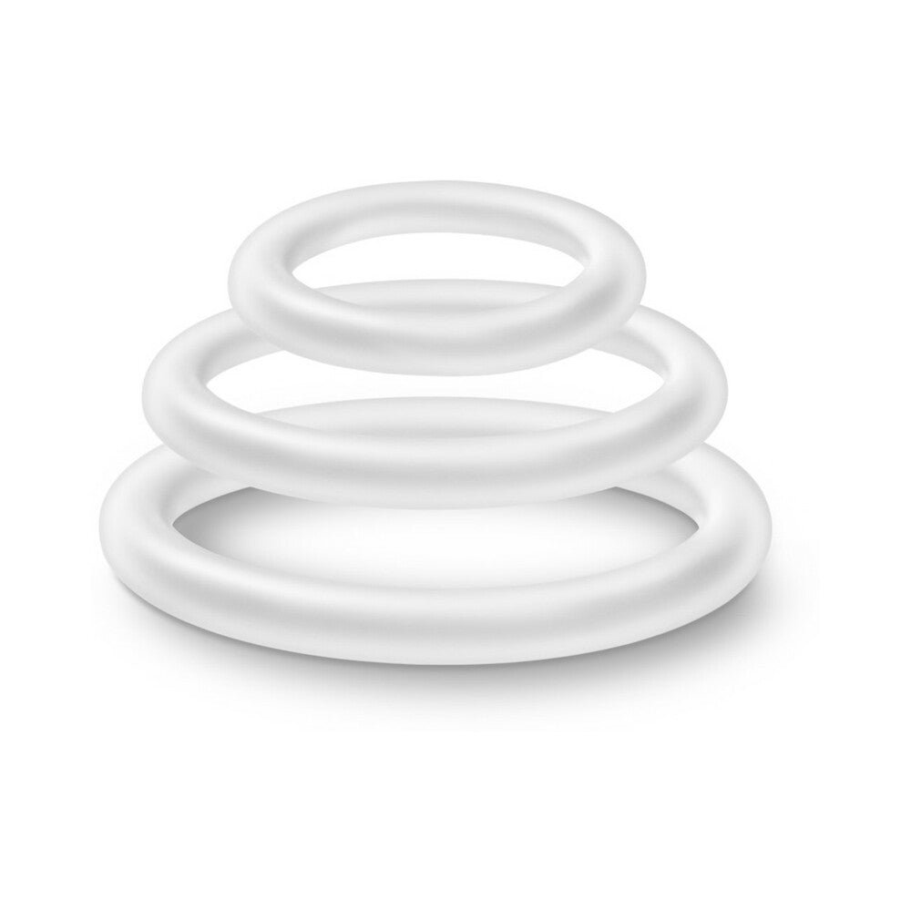 Performance VS4 Pure Premium Silicone Cockrings 3-Pack Set White - Image 2