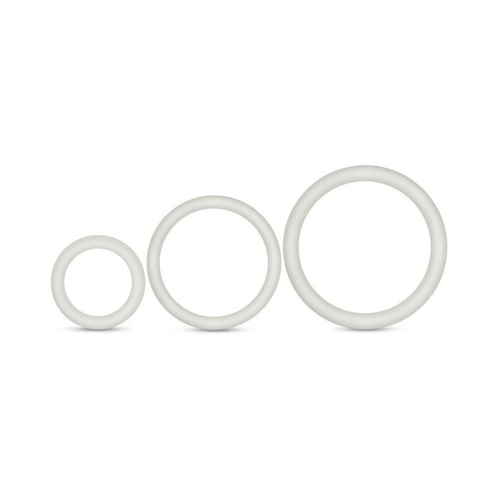 Performance VS4 Pure Premium Silicone Cockrings 3-Pack Set White - Image 3