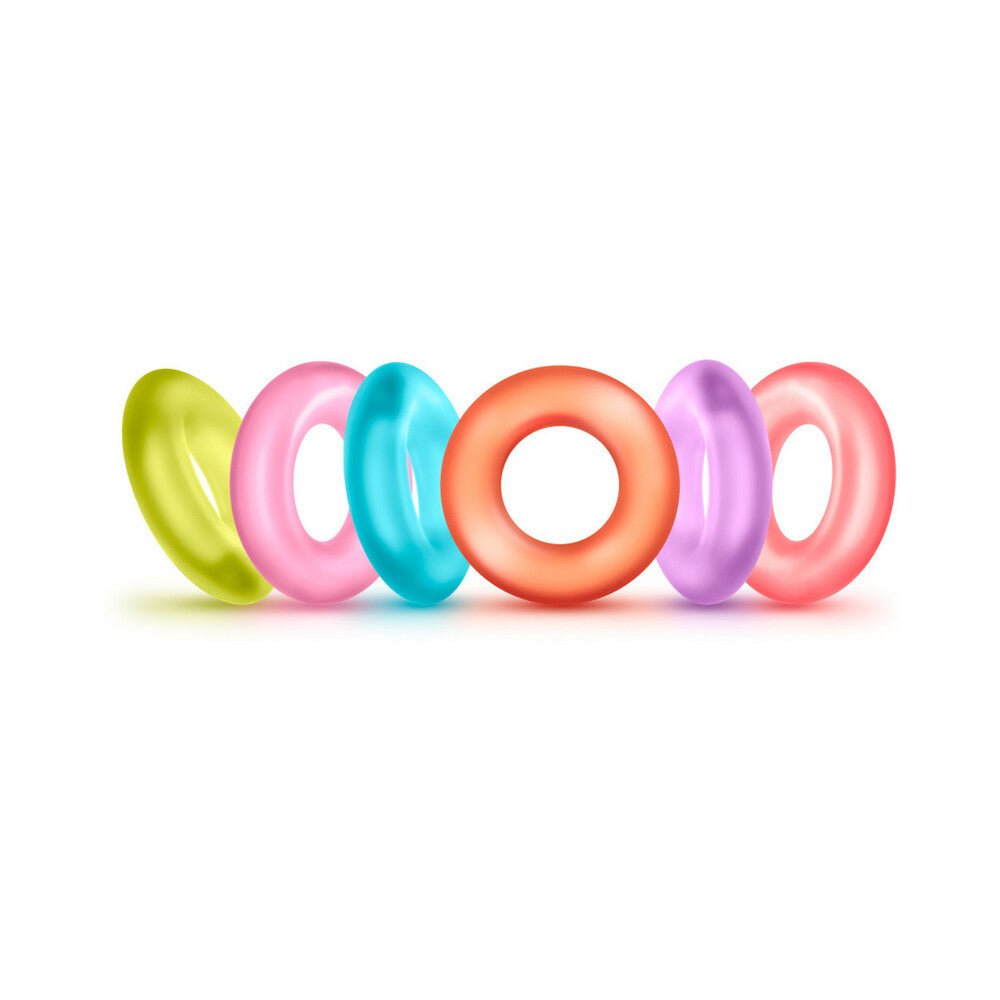 Play with Me King of the Ring Cockring 6-Pack Assorted Colors - Image 3