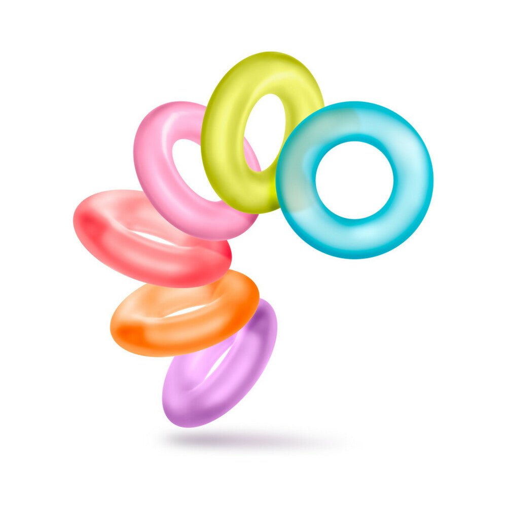 Play with Me King of the Ring Cockring 6-Pack Assorted Colors - Image 4