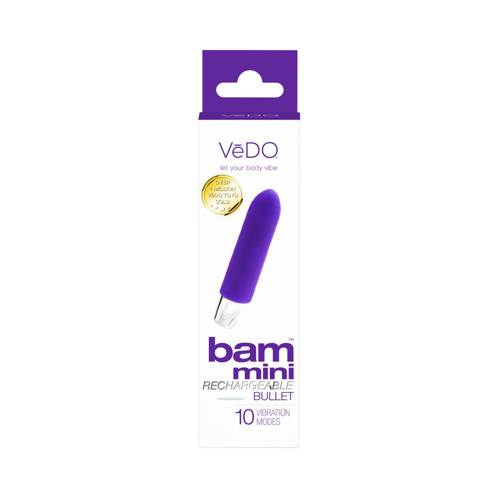 VeDO Bam Mini Rechargeable Bullet Vibe - Indigo - Image 4