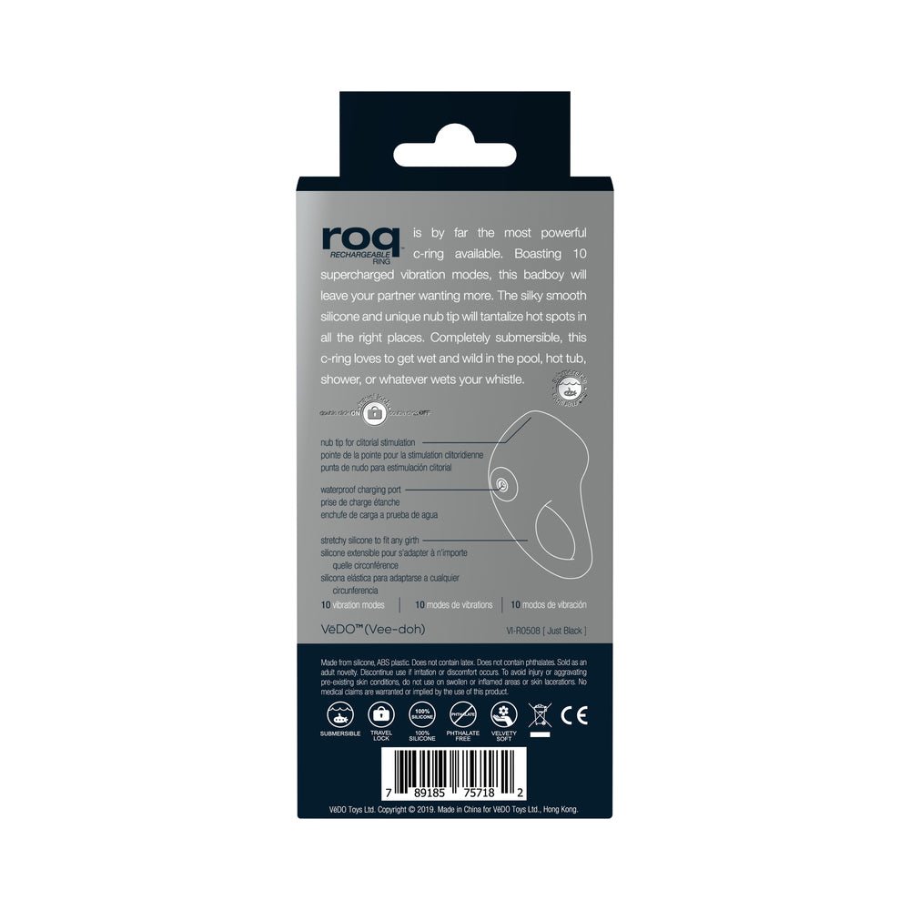 VeDO Roq Rechargeable Ring - Black - Image 8