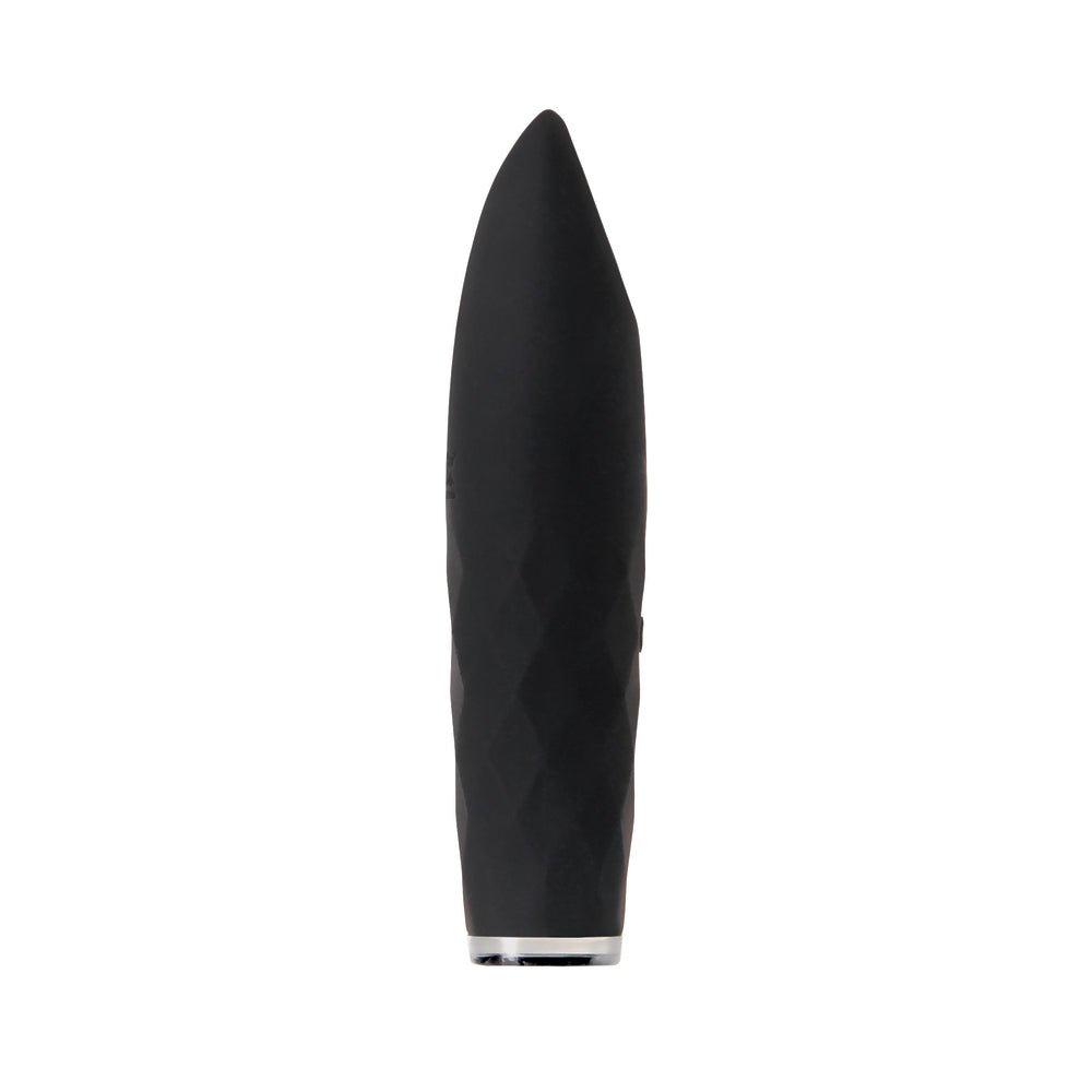 Evolved On The Spot Light-Up Rechargeable Silicone Bullet Vibrator Black - Image 5