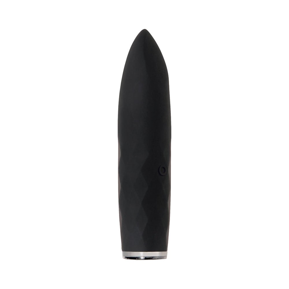 Evolved On The Spot Light-Up Rechargeable Silicone Bullet Vibrator Black - Image 9