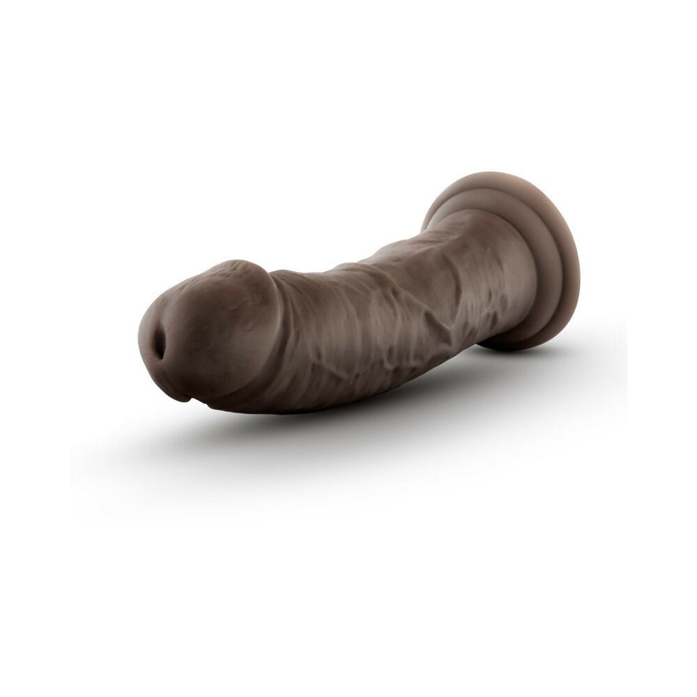Au Naturel 8 in. Posable Dual Density Dildo Brown - Image 4