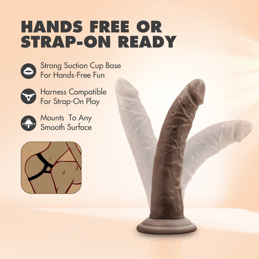 Dr. Skin Realistic 7.5 in. Dildo Brown - Image 10