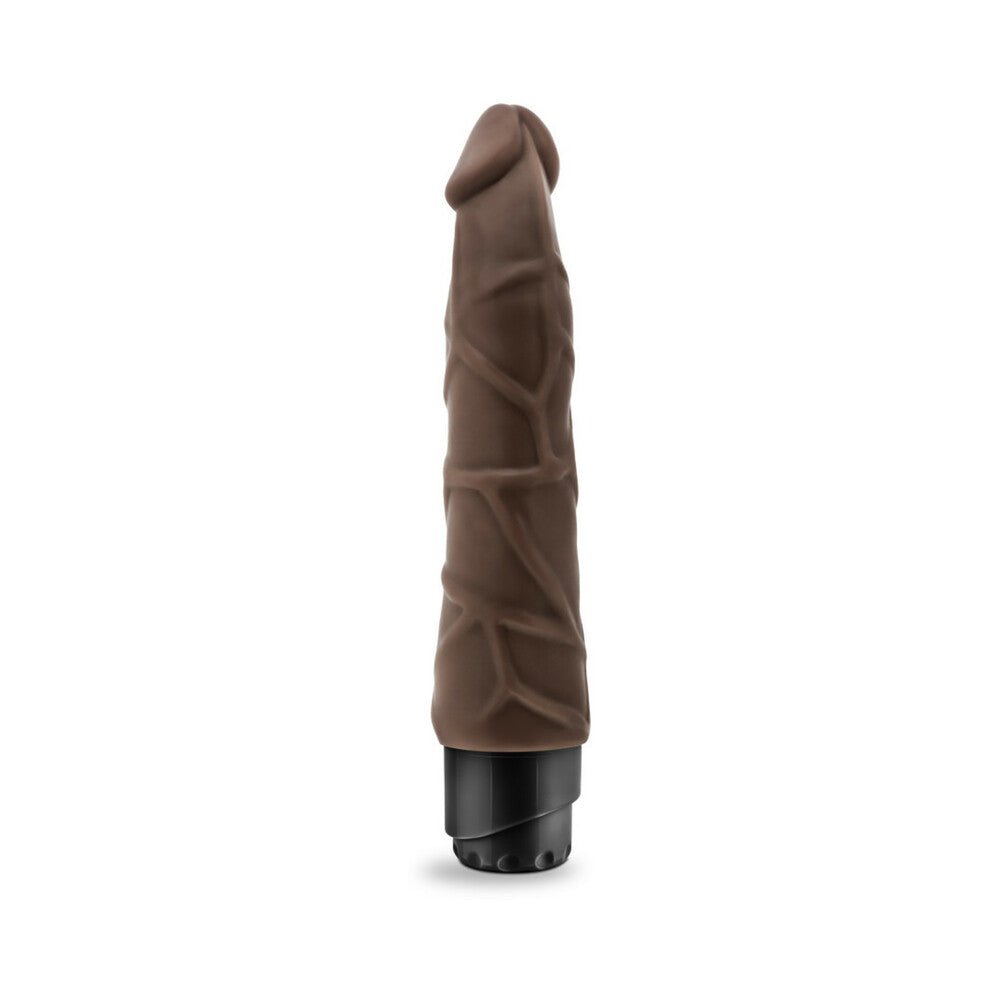 Dr. Skin Cock Vibe 1 Realistic 9 in. Vibrating Dildo Brown - Image 2