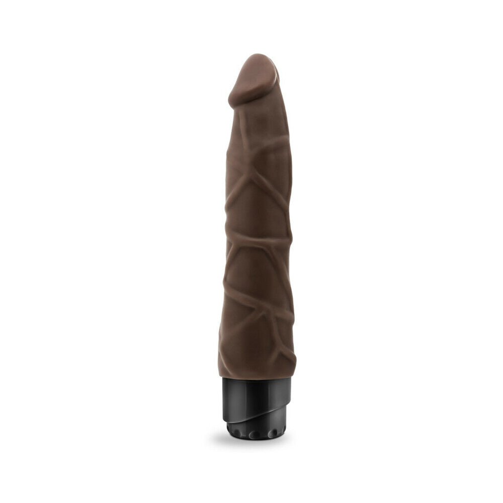 Dr. Skin Cock Vibe 1 Realistic 9 in. Vibrating Dildo Brown - Image 3