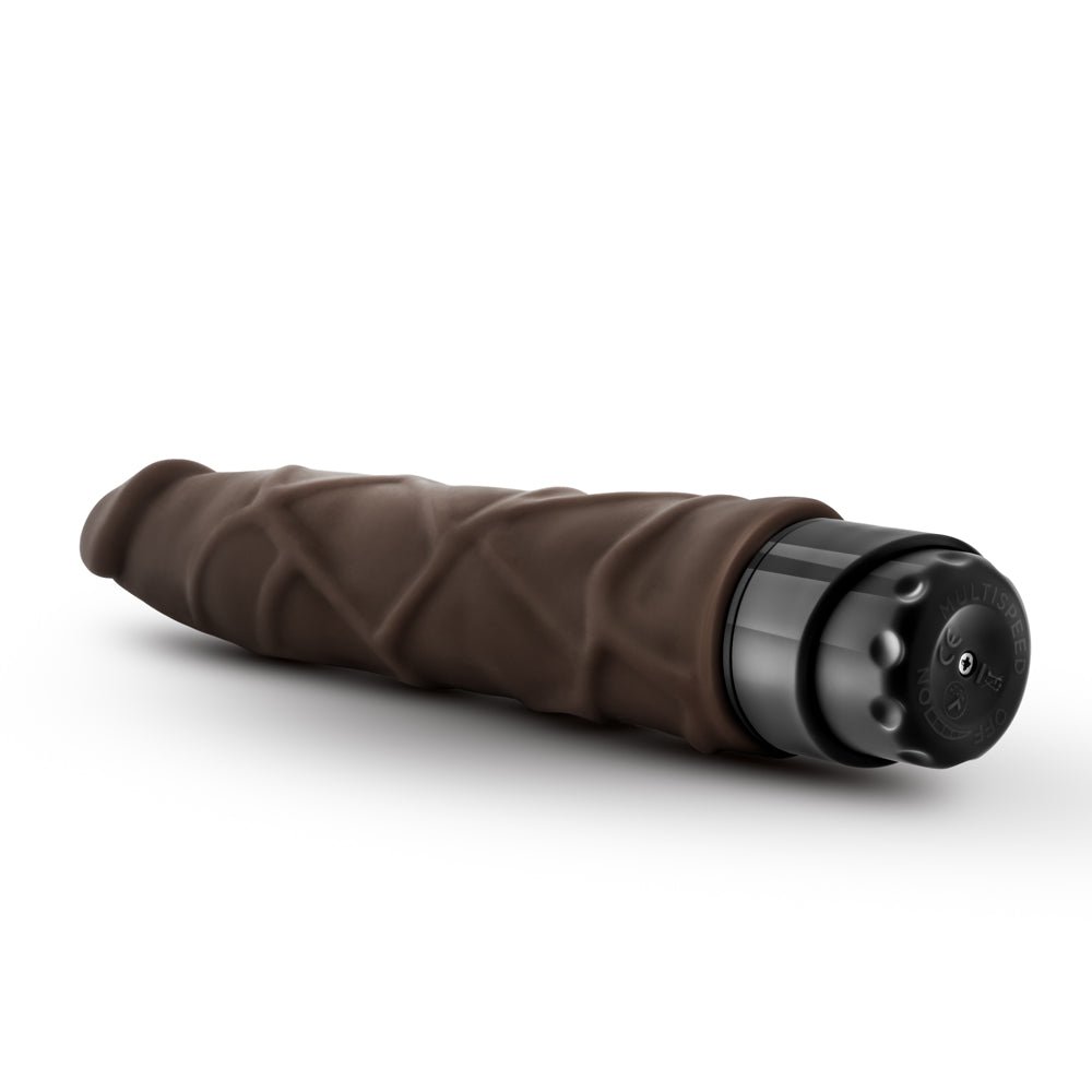 Dr. Skin Cock Vibe 1 Realistic 9 in. Vibrating Dildo Brown - Image 6