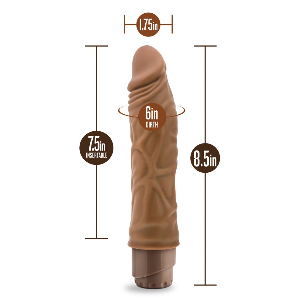 Dr. Skin Cock Vibe 10 Realistic 8.5 in. Vibrating Dildo Tan - Image 8