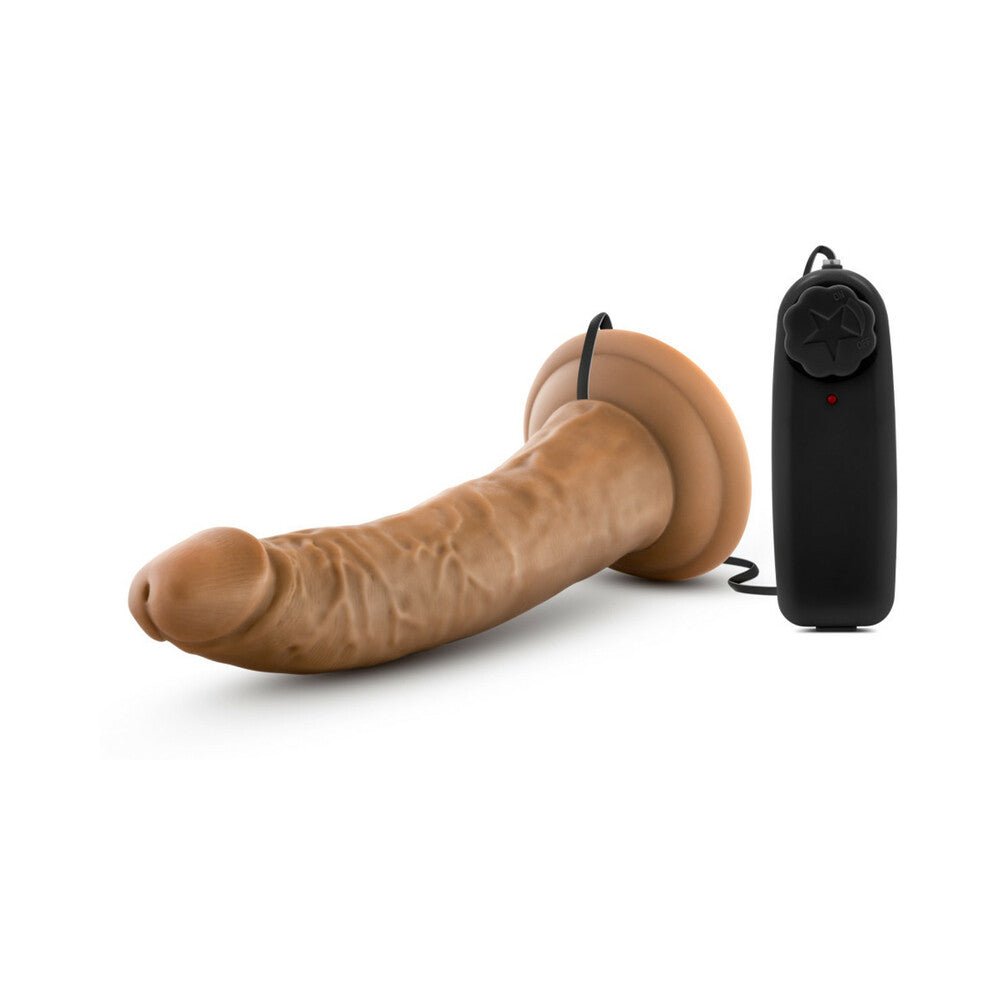 Dr. Skin Dr. Dave Realistic 7 in. Vibrating Dildo Tan - Image 4