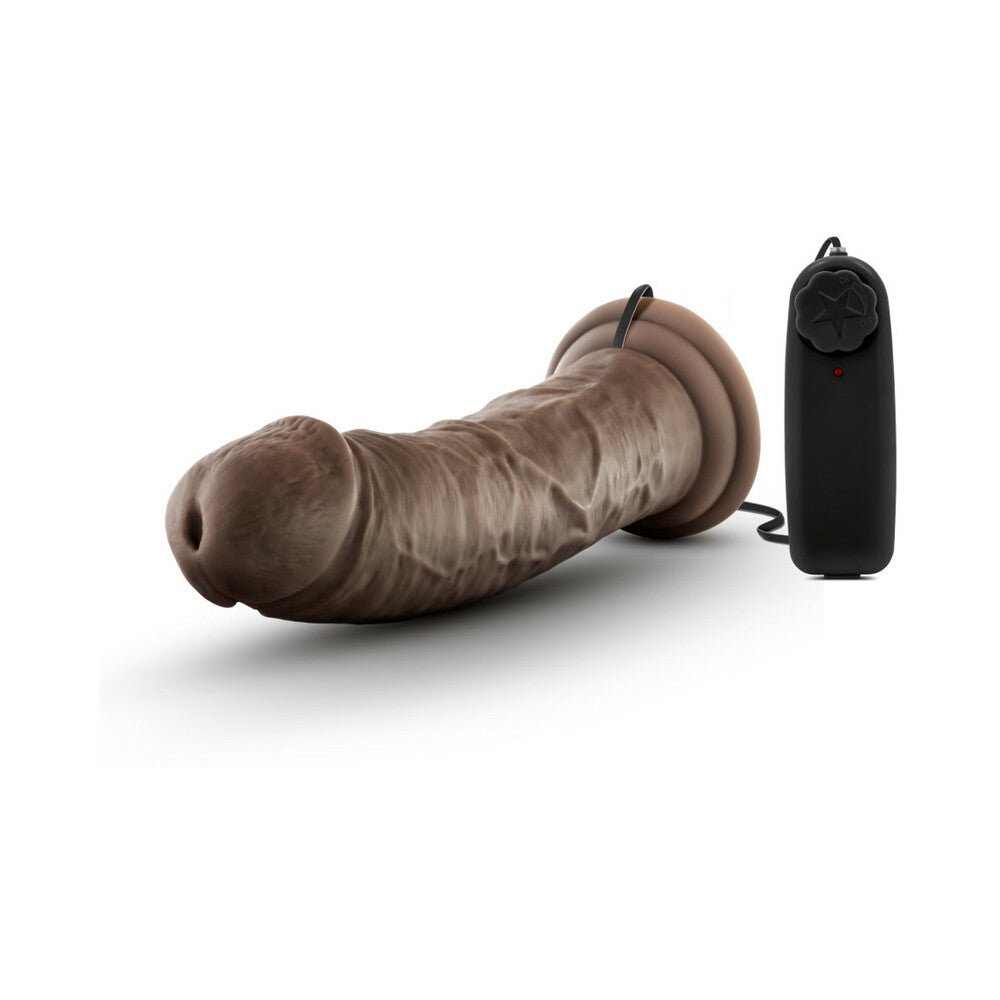 Dr. Skin Dr. Joe Realistic 8 in. Vibrating Dildo Brown - Image 4