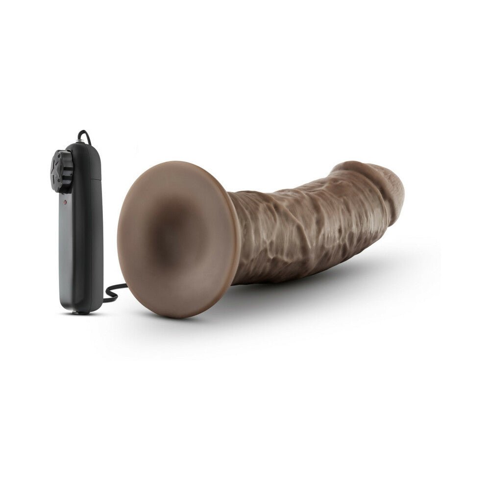 Dr. Skin Dr. Joe Realistic 8 in. Vibrating Dildo Brown - Image 5