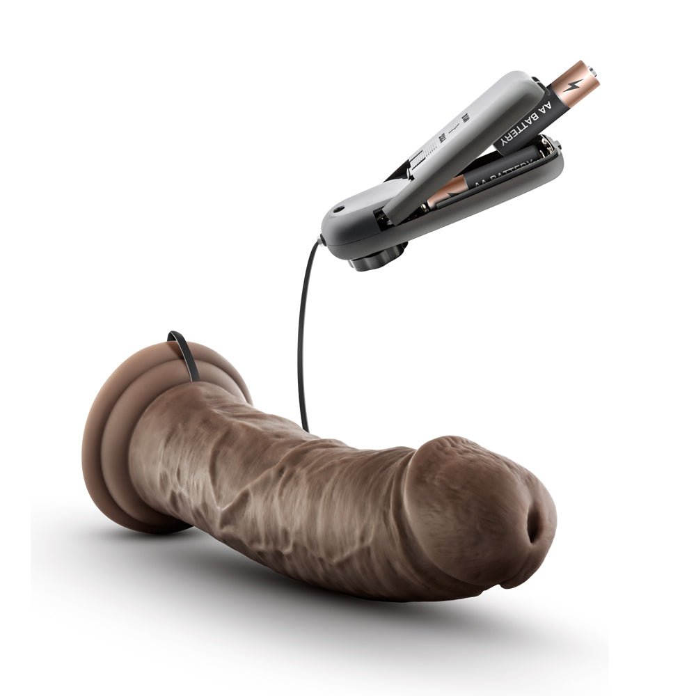 Dr. Skin Dr. Joe Realistic 8 in. Vibrating Dildo Brown - Image 6