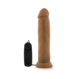 Alternative view of Dr. Skin Dr. Throb Realistic 9.5 in. Vibrating Dildo Tan