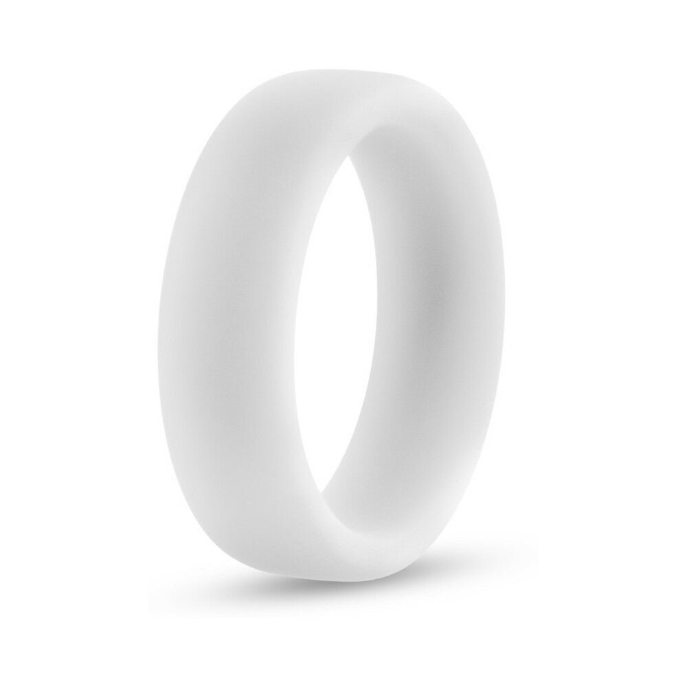 Performance Silicone Glo Cock Ring White Glow - Image 3