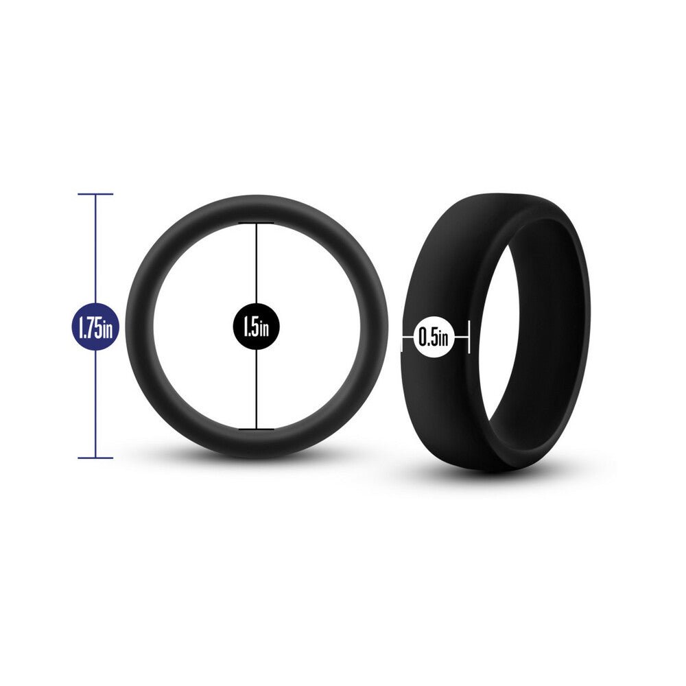 Performance Silicone Go Pro Cock Ring Black - Image 5