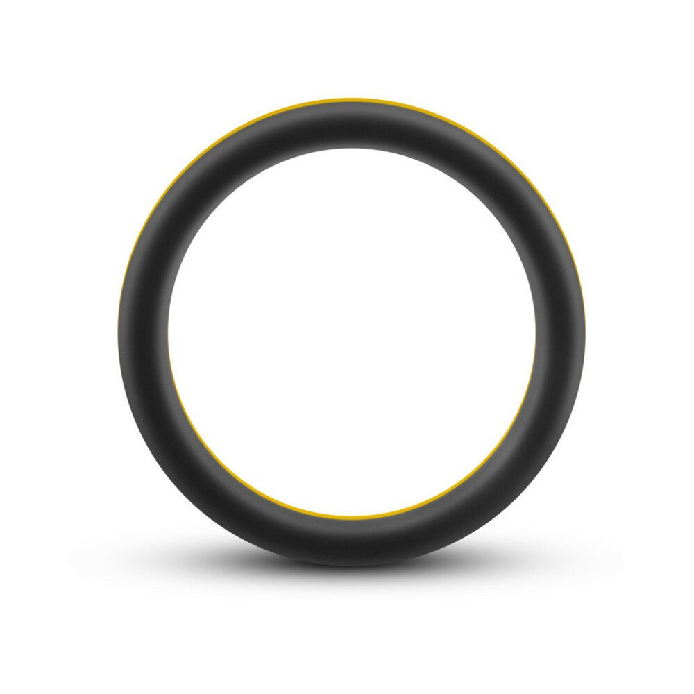 Performance Silicone Go Pro Cock Ring Black/Gold/Black - Image 3