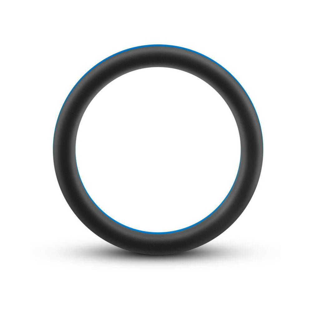 Performance Silicone Go Pro Cock Ring Black/Indigo/Black - Image 3