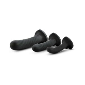 Temptasia Twist Kit 3-Piece Silicone Dildo Set Black - Image 3