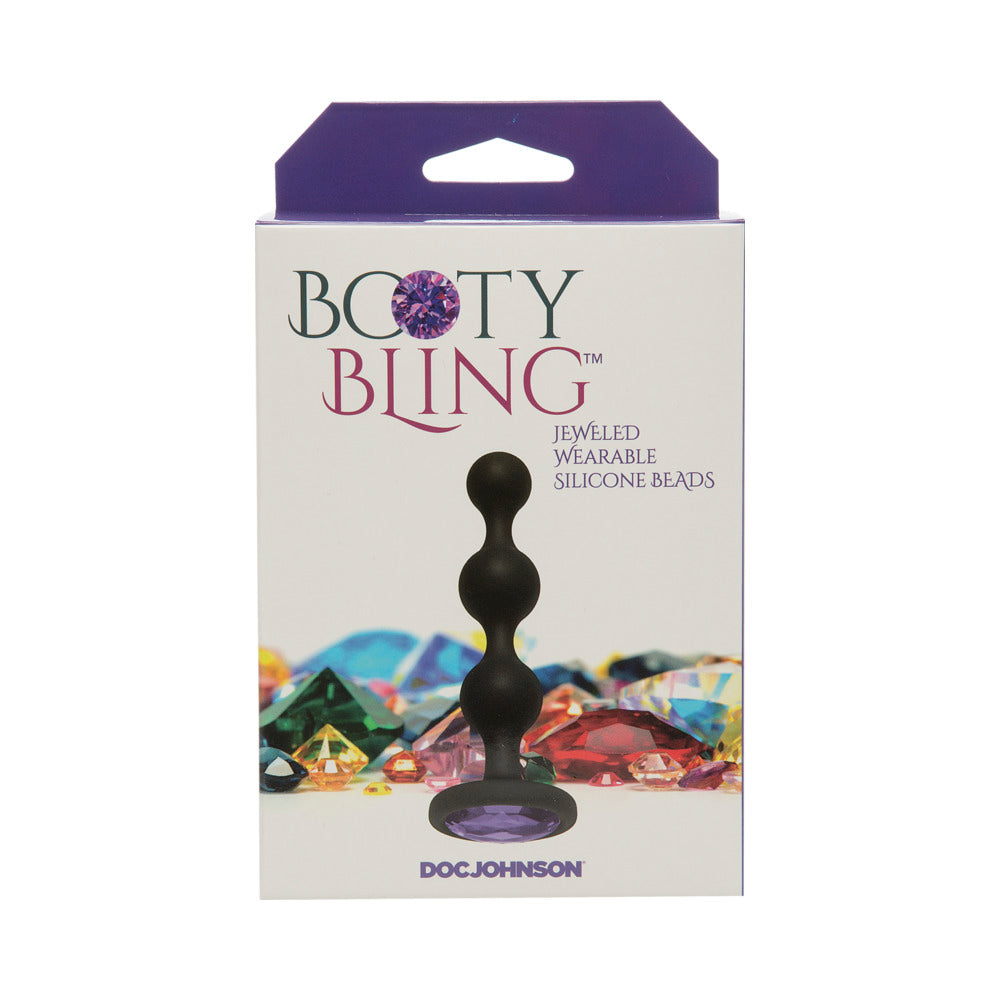 Booty Bling Jeweled Wearable Silicone Beads Purple - Image 4