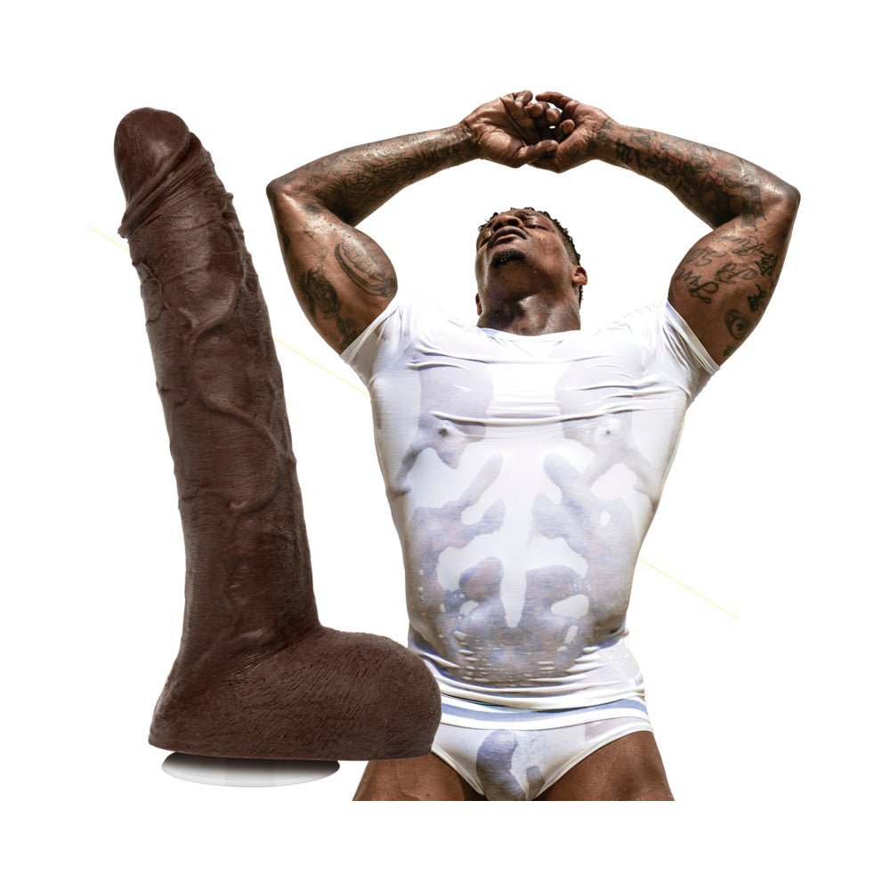 Jason Luv 10in ULTRASKYN Cock with Removable Vac-U-Lock Suction Cup Chocolate - Image 5