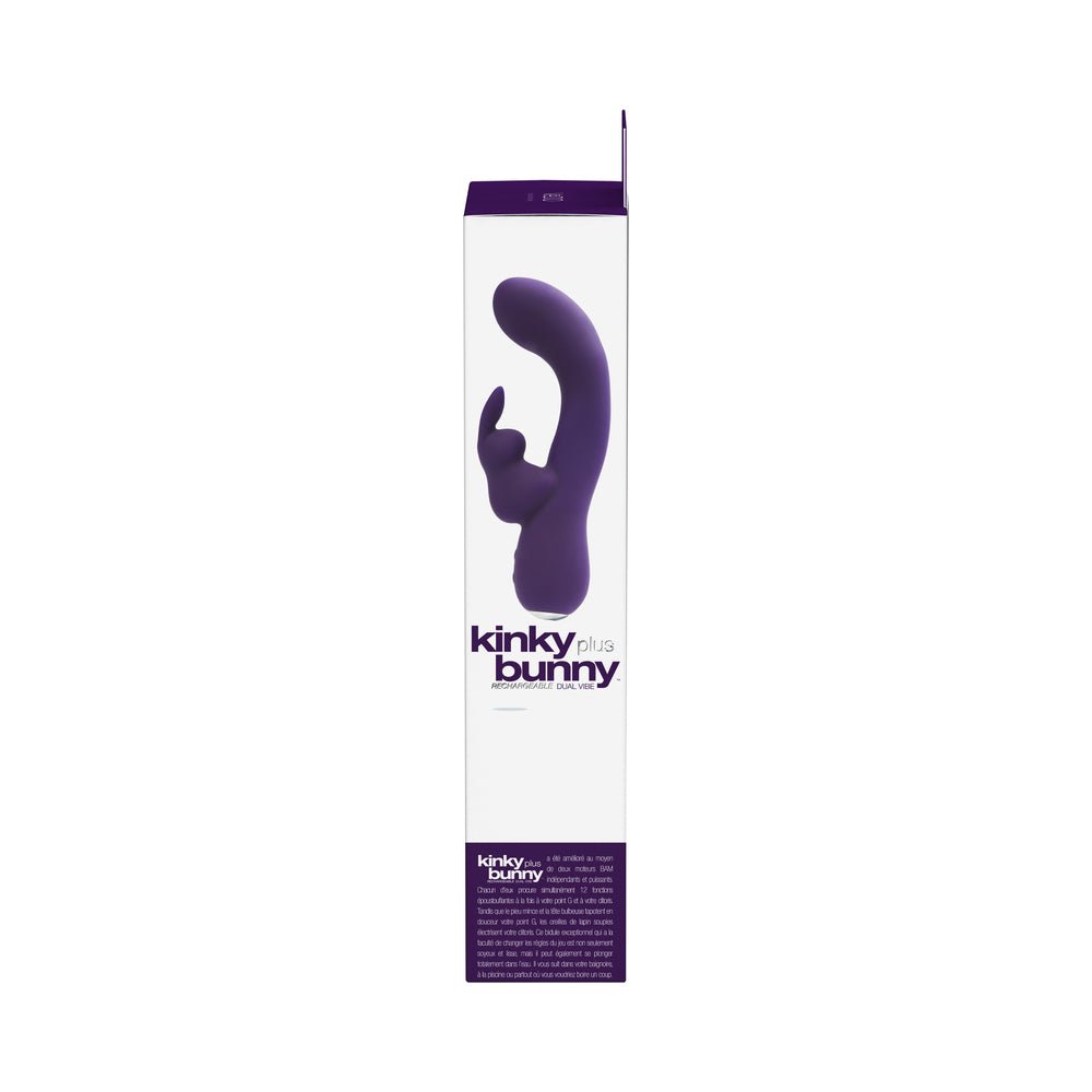 VeDO Kinky Bunny Rechargeable Rabbit Vibrator - Deep Purple - Image 6