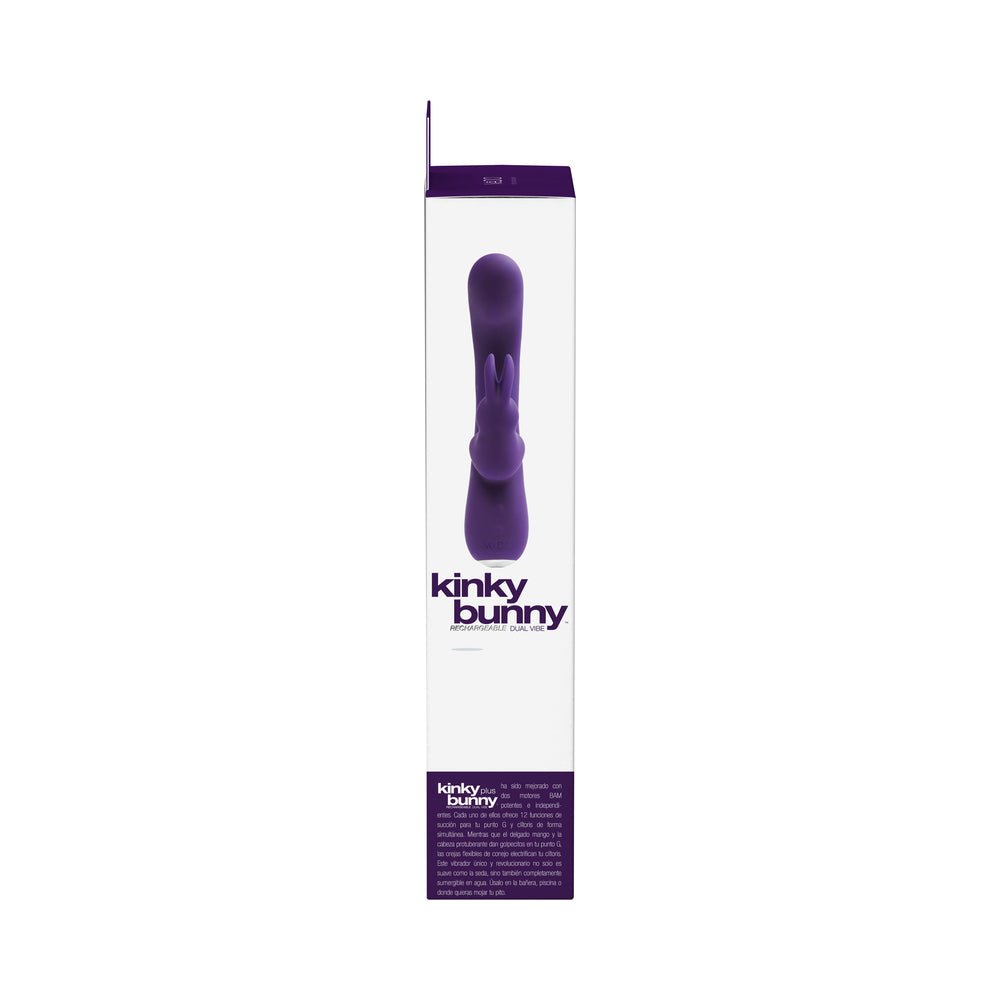 VeDO Kinky Bunny Rechargeable Rabbit Vibrator - Deep Purple - Image 7