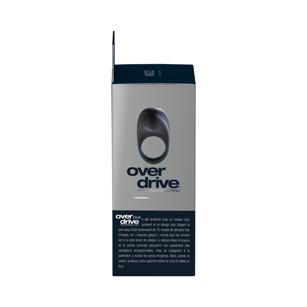 VeDO Overdrive+ Rechargeable Vibrating Ring - Just Black - Image 6
