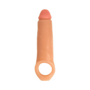 Alternative view of Curve Toys Jock 2 in. Enhancer with Ball Strap Extension Sheath Beige