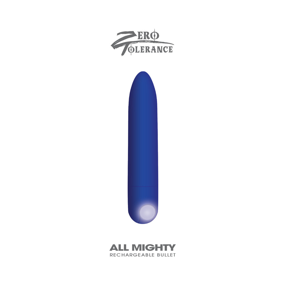 Zero Tolerance All Mighty Rechargeable Bullet Vibrator Blue - Image 5