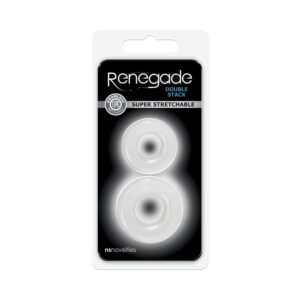 Renegade Double Stack Cock Rings 2-Pack Clear