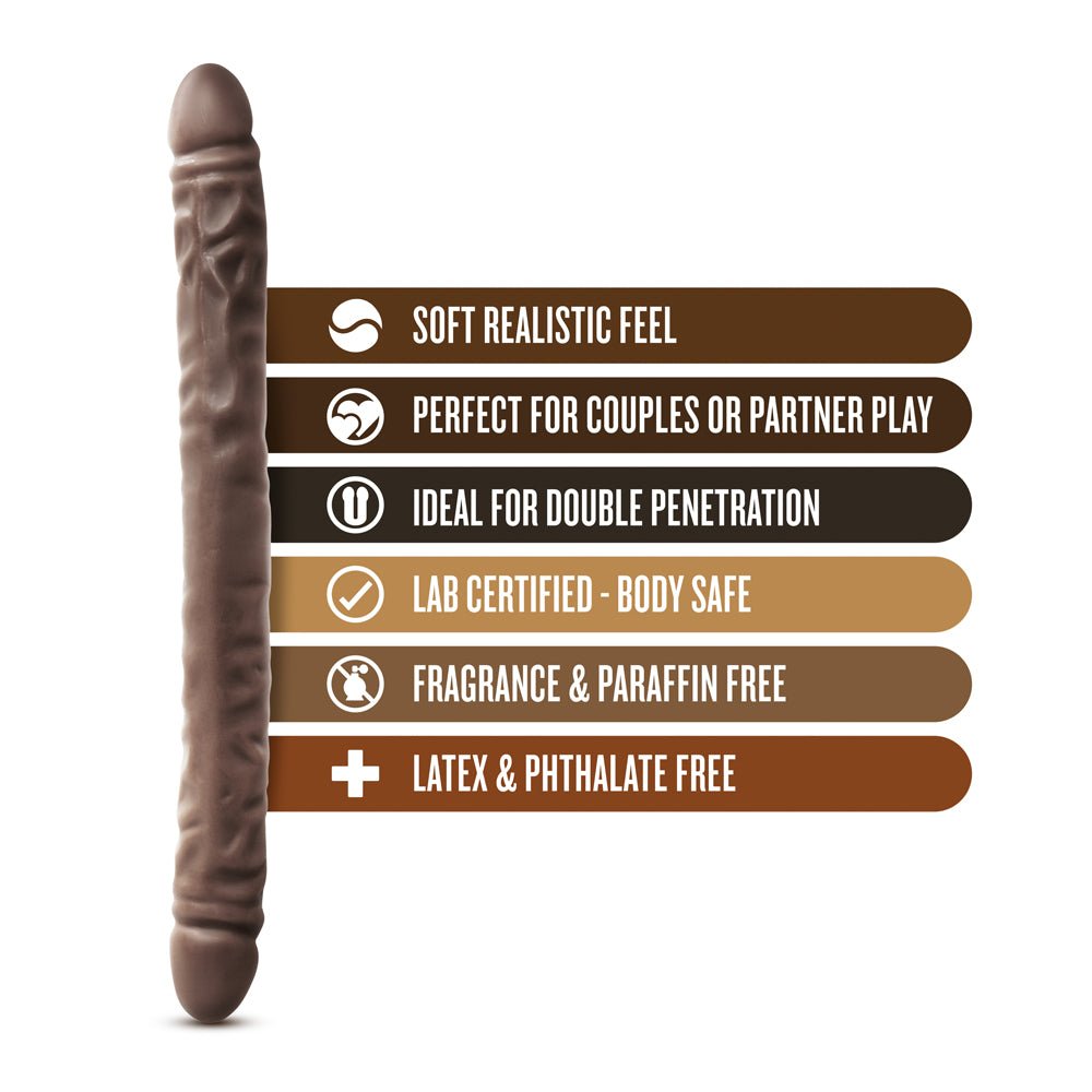 Dr. Skin 18 in. Double Dildo Brown - Image 5