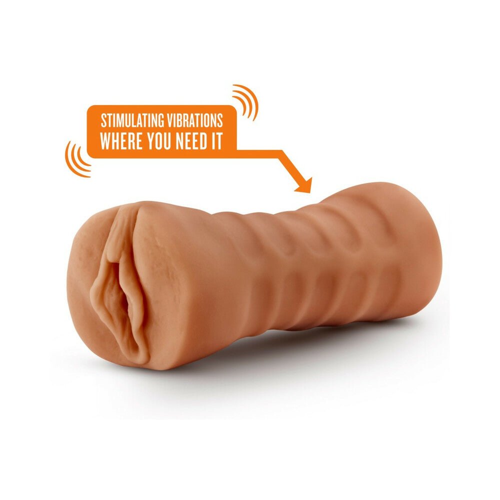 M for Men Sofia Vagina Stroker with Bullet Vibrator Tan - Image 4